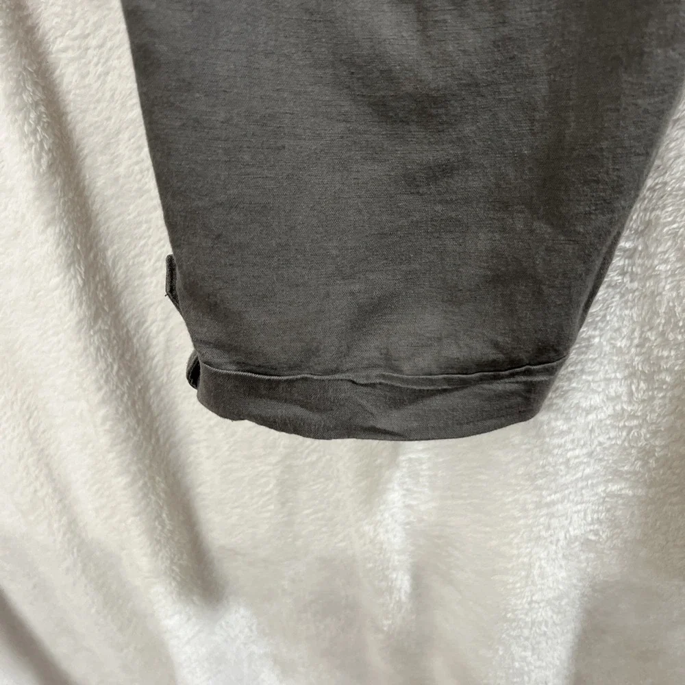 Banana Republic Linen Cotton Cargo Cropped Roll Tab Pants Martin Fit Size 6